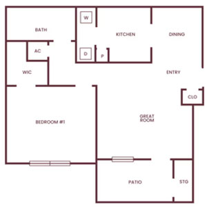 1 bedroom