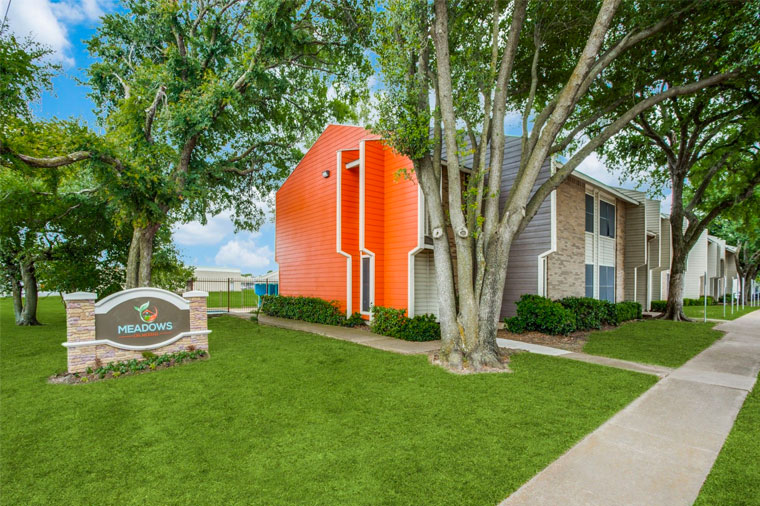 Meadows on Merrill Apartments, a residential community featuring One