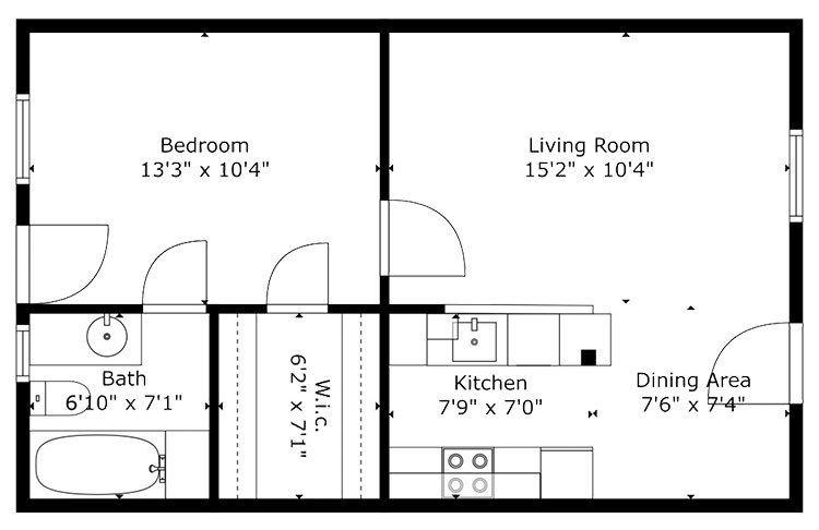 1 bedroom
