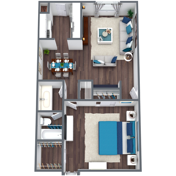 One bedroom apartment dallas - A4