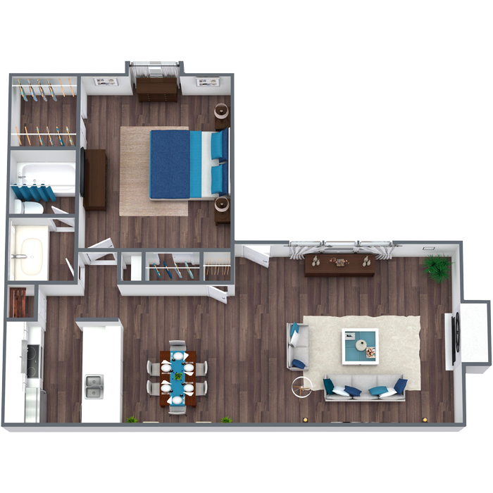 One Bedroom apartment in Dallas - A5