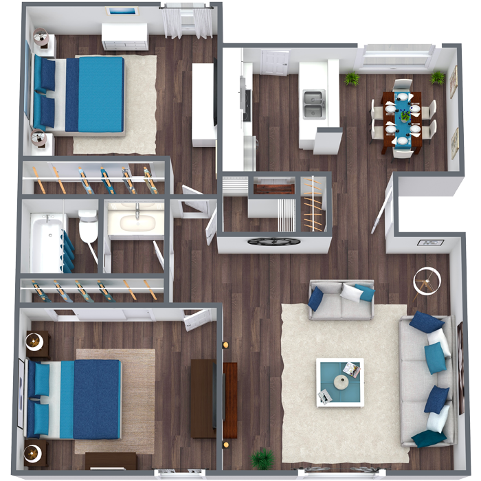 Two Bedroom apartment in Dallas - B2