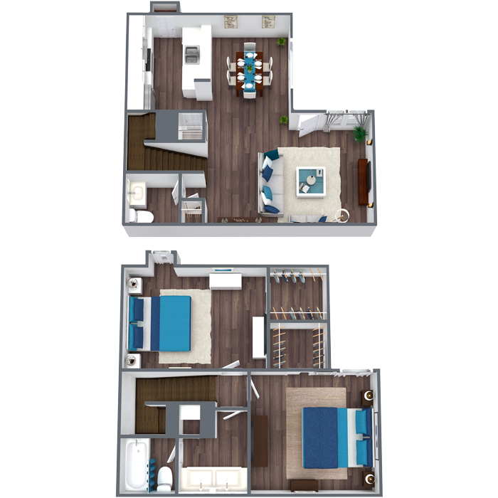 Two Bedroom apartment in Dallas - B3