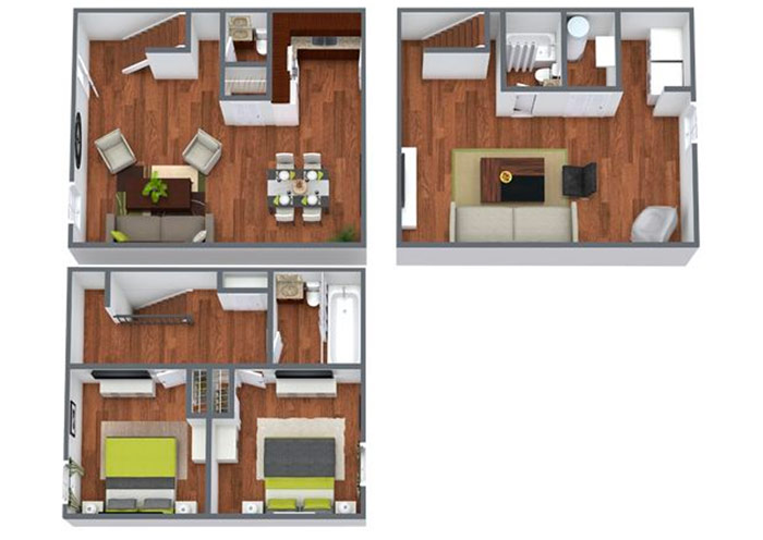 Two bedroom apartment in Columbus, OH - Premium