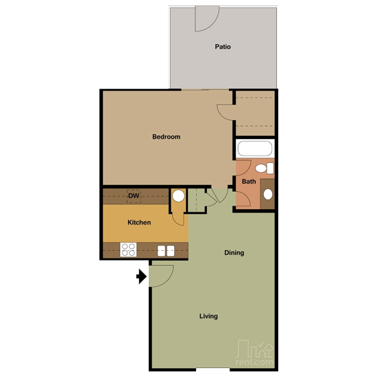 1 Bedroom apartment for rent in Bedford, TX | 750 sqft