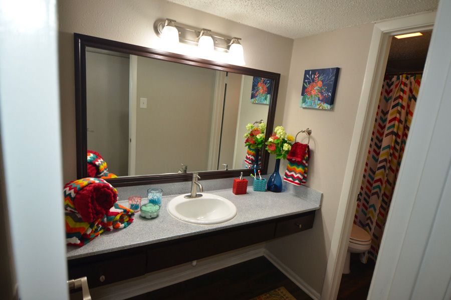 Bathrooms also get an upgrade with an added walk-in closet.
