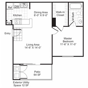1 bedroom