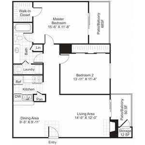2 bedroom